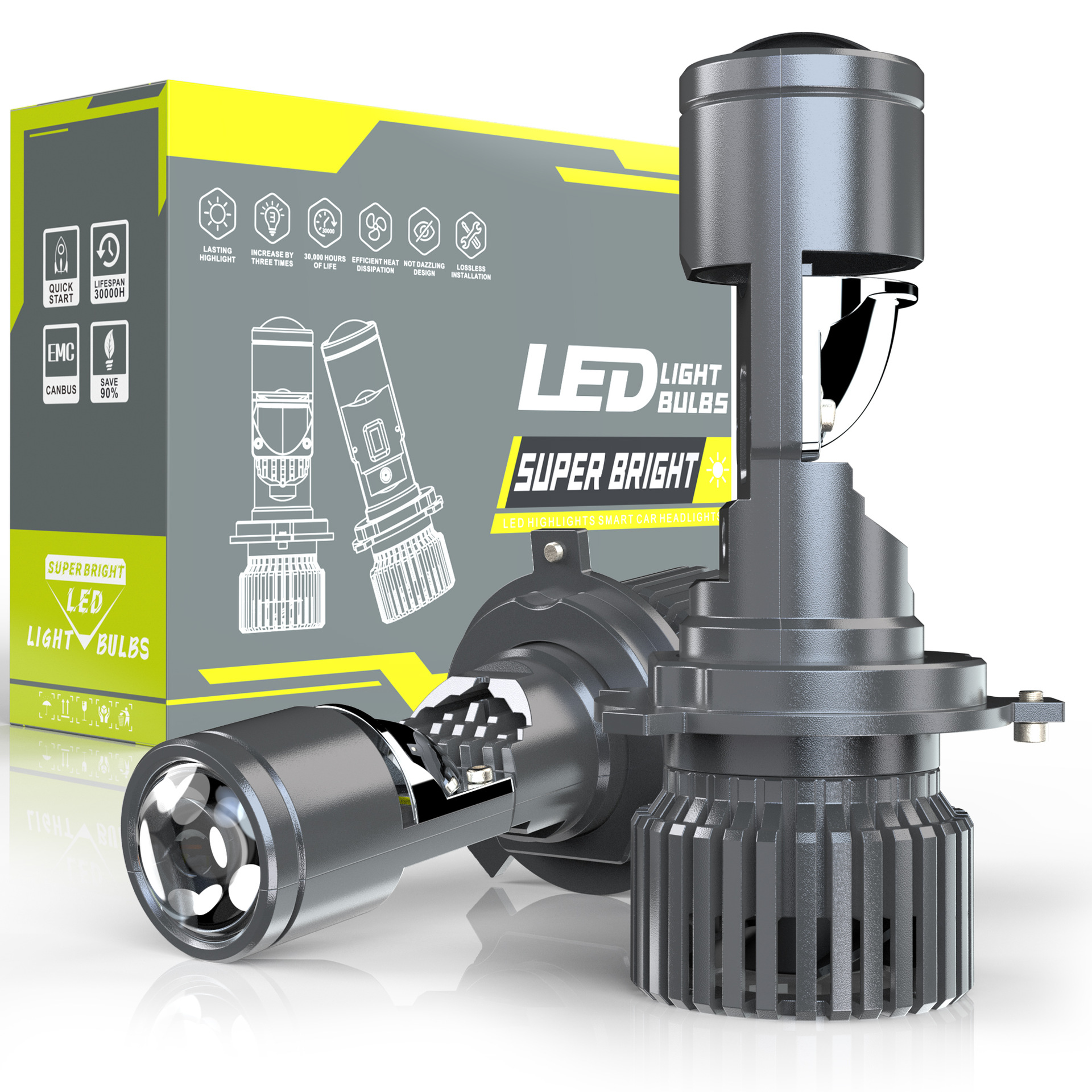 T1 Series LED Headlight - Front View