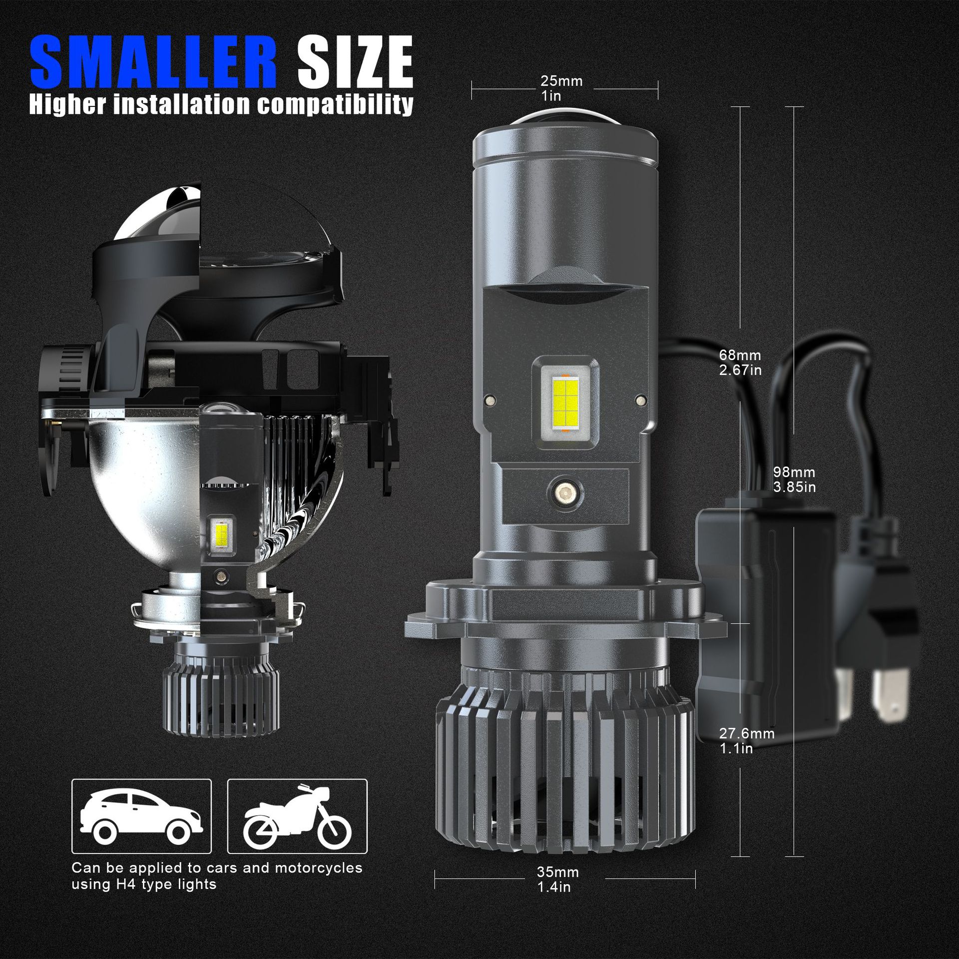 T1 Series LED Headlight - Beam Adjustment